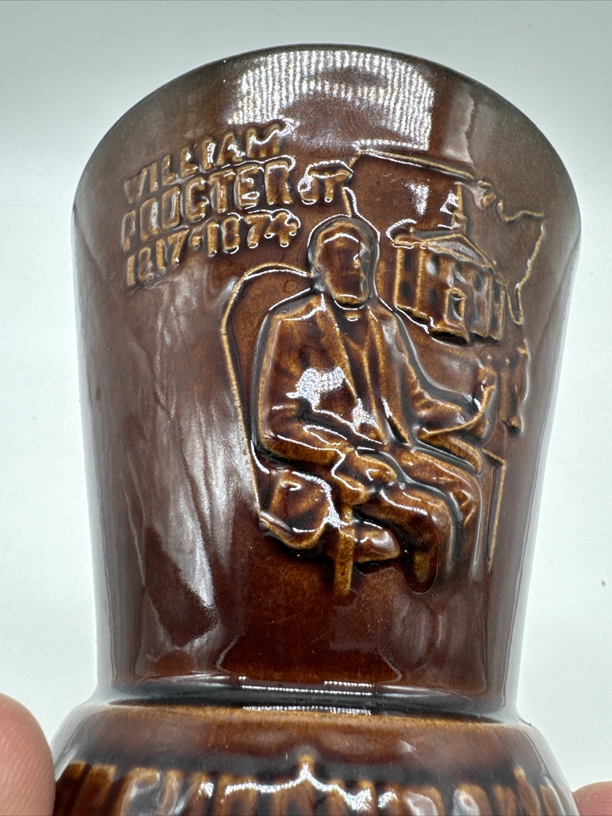 Vintage SCHERING Brown Ceramic Mortar Apothecary Pharmacy RX With Pestle