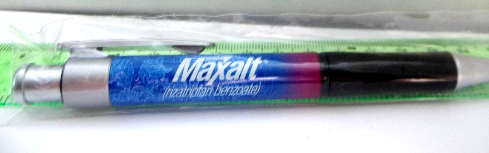 Promotional Pharma Pen NOS – Mixed Metal/Plastic Medium Weight – MAXALT