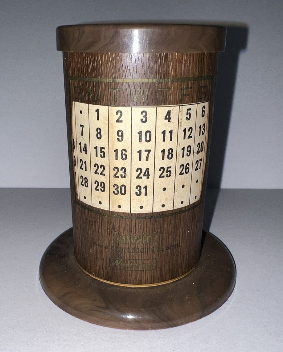 Vintage Talwin Pentazocine Discontinued Drug Advertising Calendar Pencil Holder