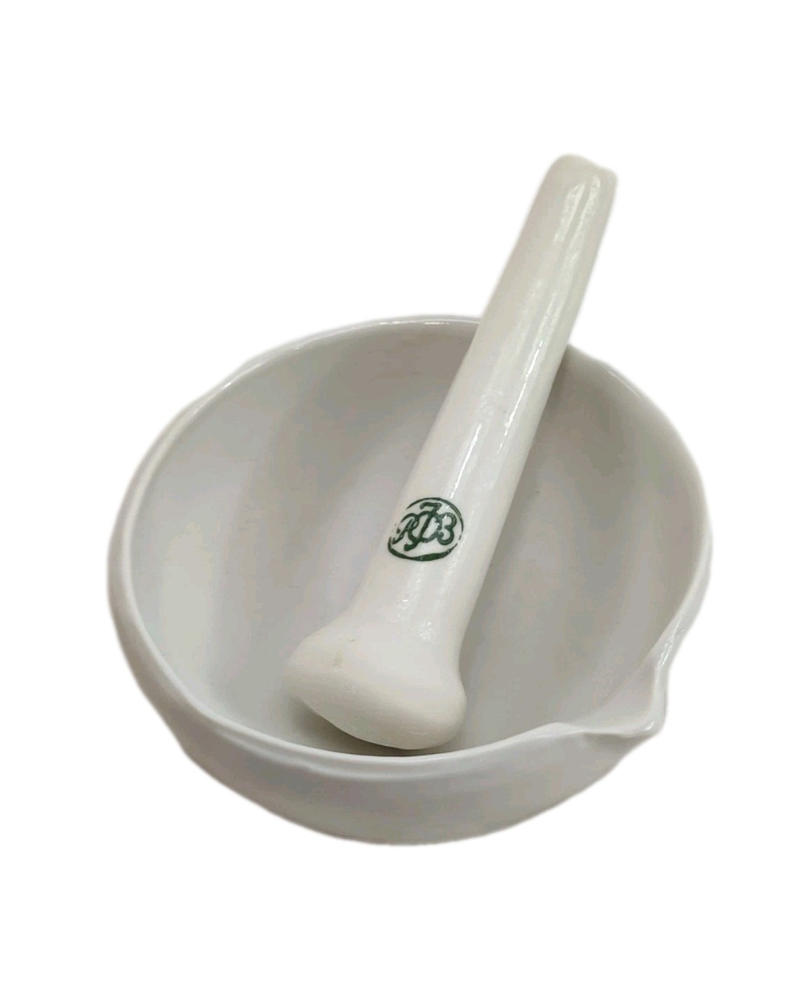 Antique New Porcelain Mortar Pestle Ceramic Apothecary Spice Herbs Grinder USSR