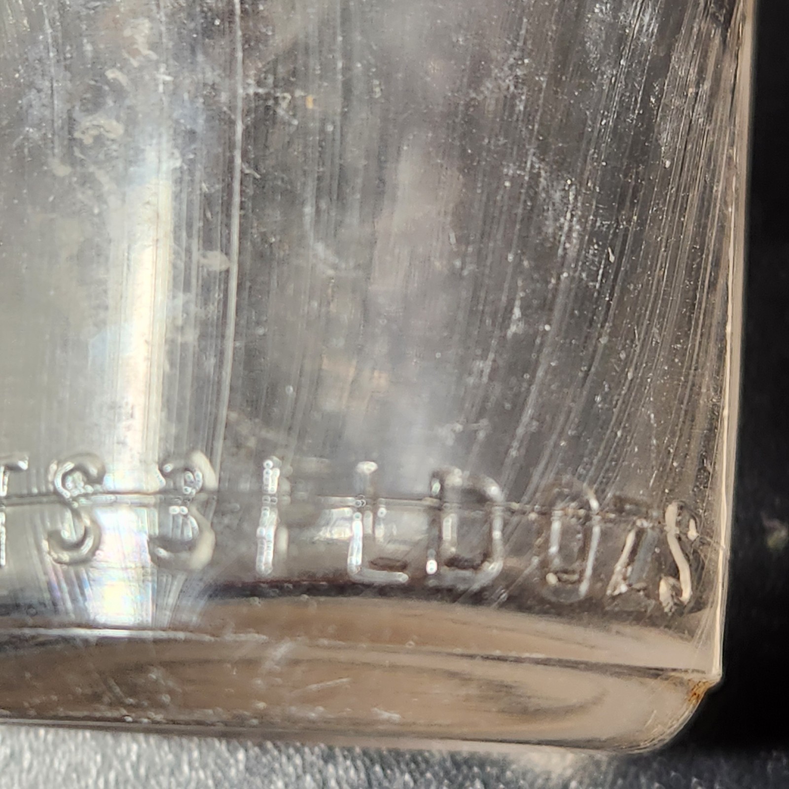 VTG Clear Glass Pharmaceutical Medicine Bottle Pharmacy “CONTENTS 3 FLD OZS”