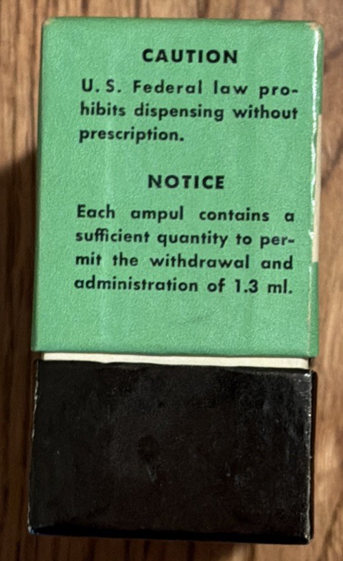 Vintage Protamide Empty Box Set – 10 Nested Apothecary Medical Display Props NOS