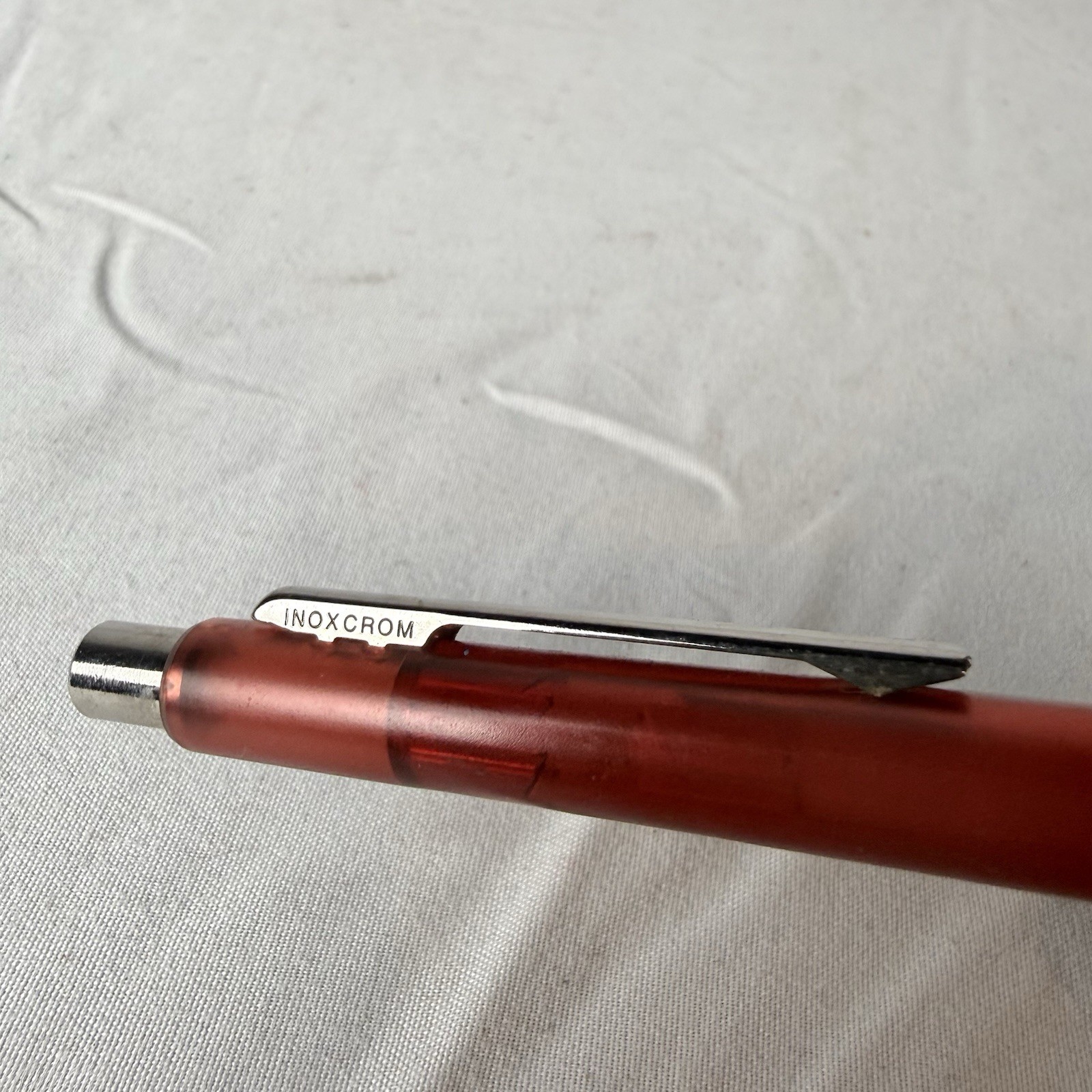 Lexapro Advertising Pen Red Translucent Black Ink Doctor Drug Pharma Rep Ad