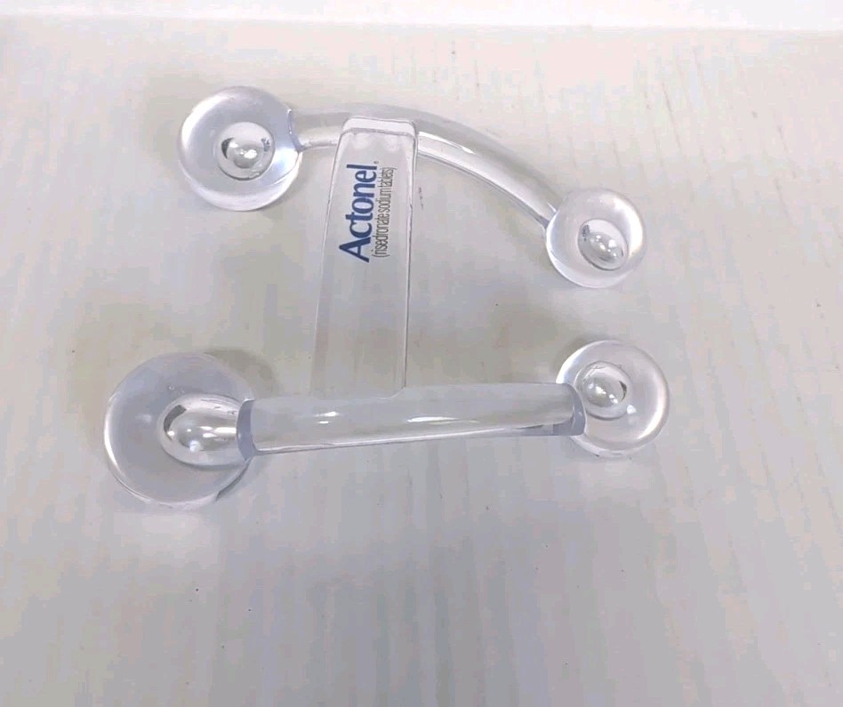 ​Rare Actonel Drug Rep Collectible – Vintage Clear Acrylic 4 Point Body Massager