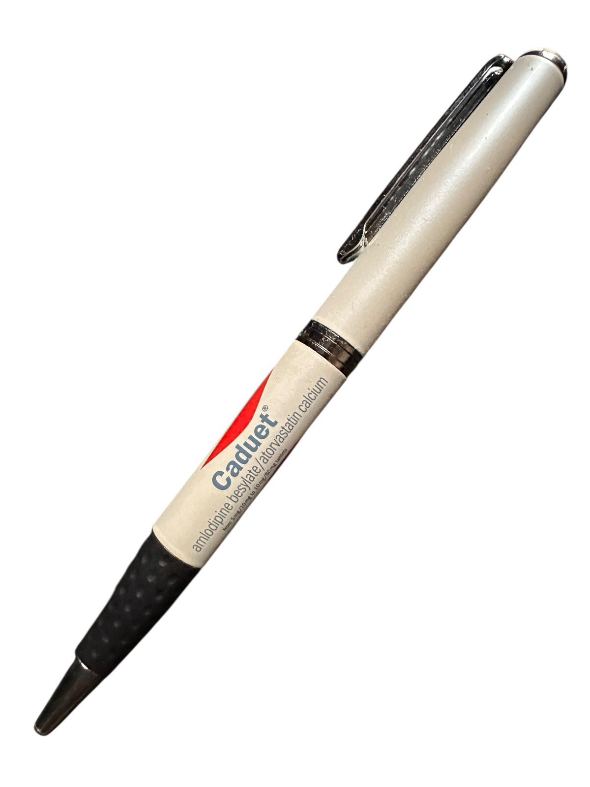 CADUET Drug Rep Medical Promotional Collectible Metal Pen RARE