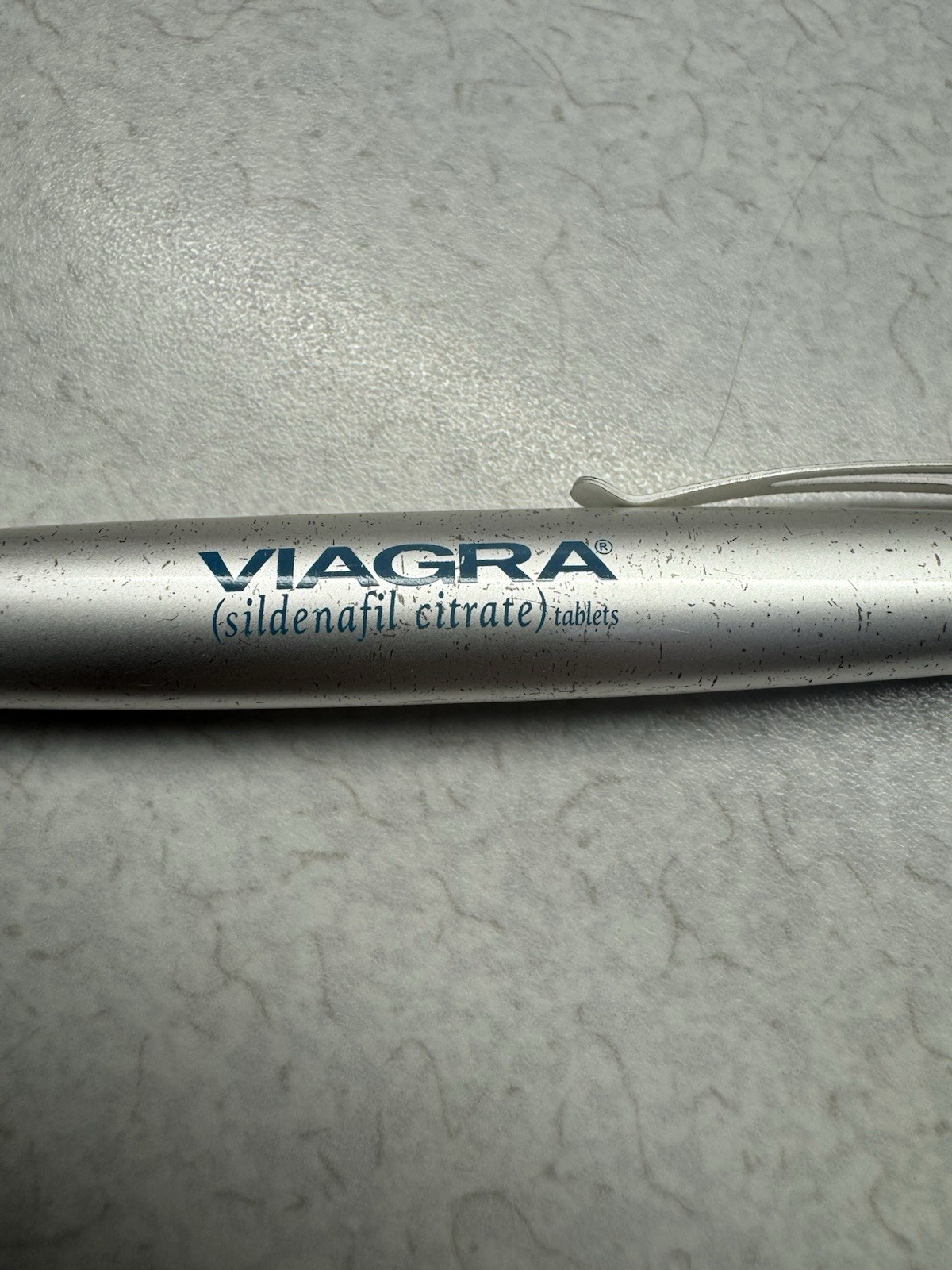 VIAGRA PENS Lot of 2 Metal Ball Point & Plastic Pharmaceutical Promo – Lot of 2