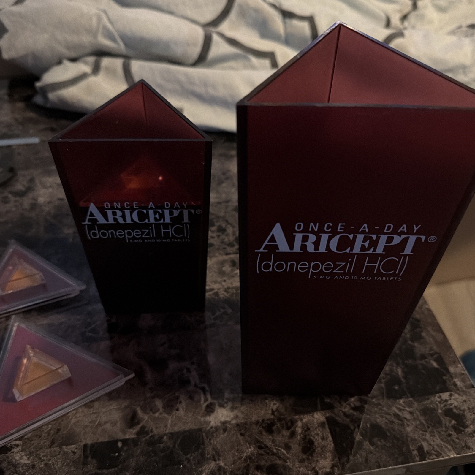Aricept (Pfizer & Eisai) Drug Rep Promo Nesting Box 2000s Unique