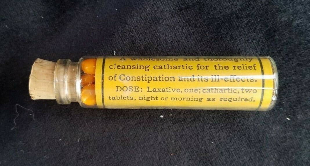 Old Medicine Bottle Foley Cathartic Tablets Foley & Co Chicago IL New Old Stock