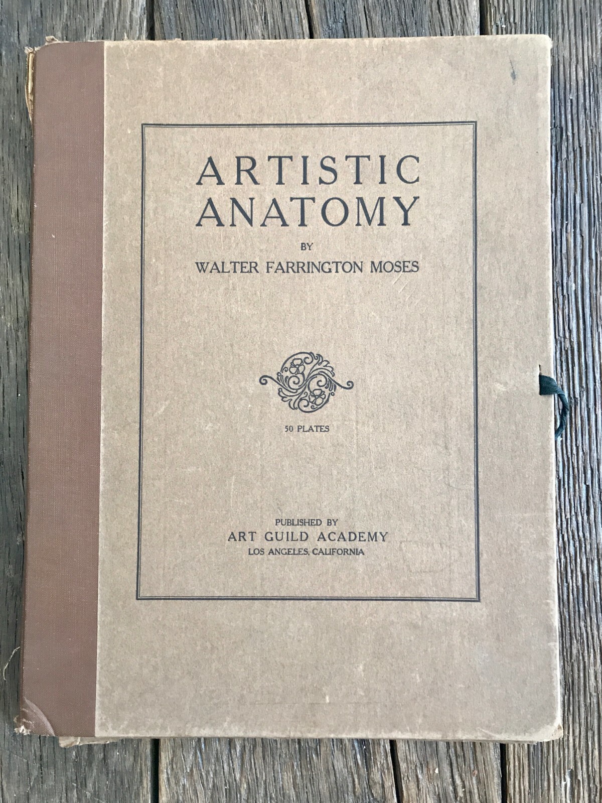 1930 Anatomical drawing Set Of 50 “Plates” From The Art Guild Academy Of LA