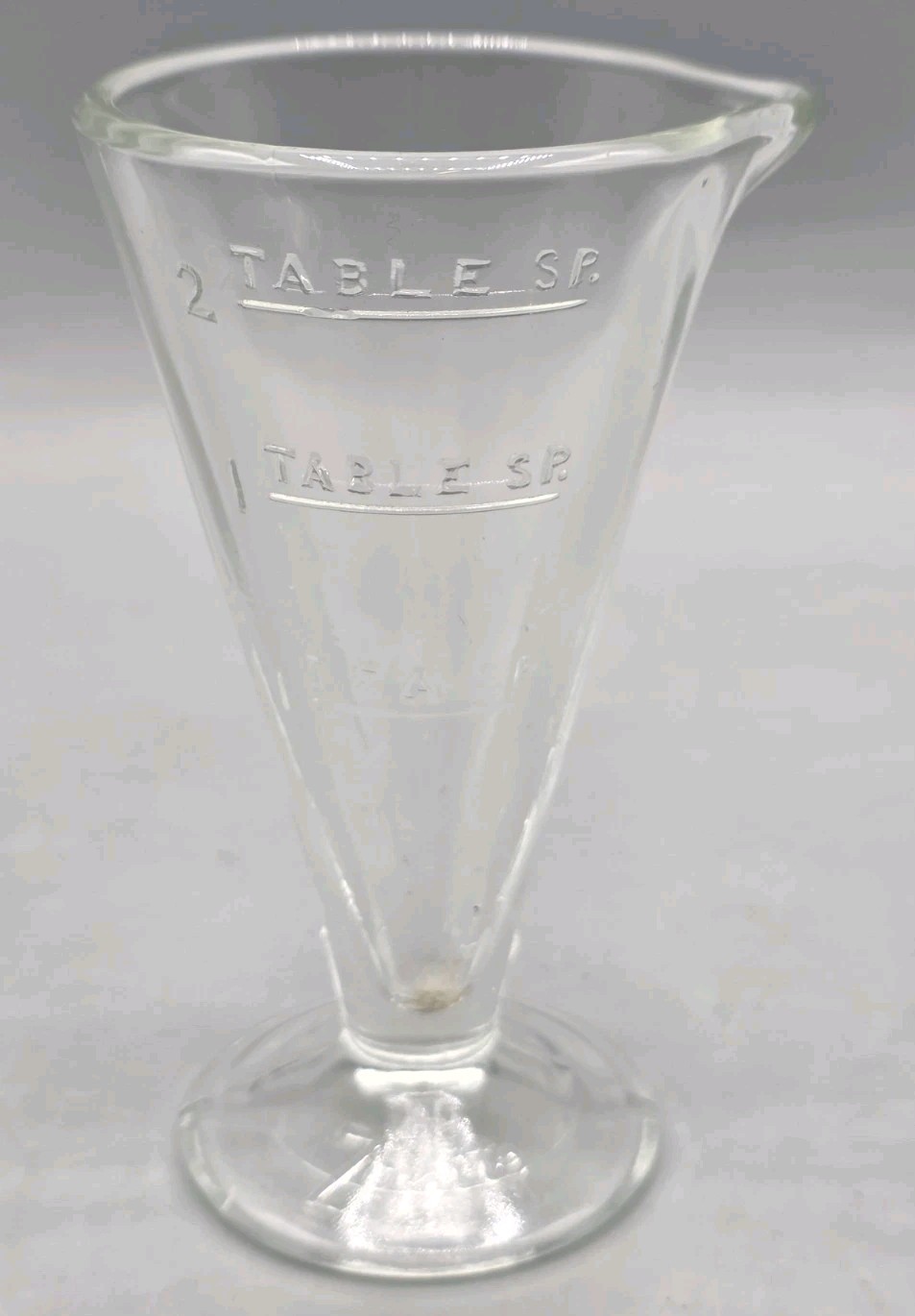 VINTAGE Zonite 3.5″ Clear Glass 2 TBSP Apothecary Measuring Beaker