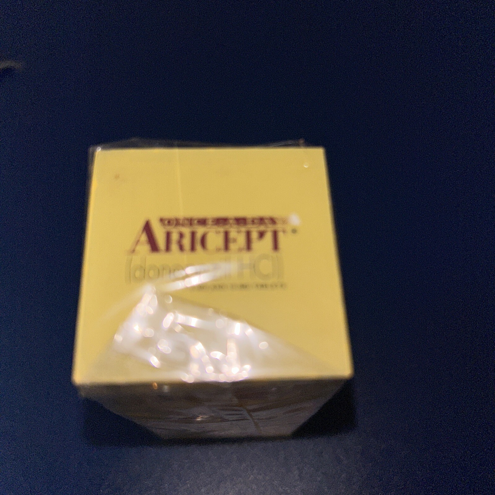 Vintage New Sealed Aricept Hourglass w/ Burgundy Sand Pharmaceutical Drug Rep
