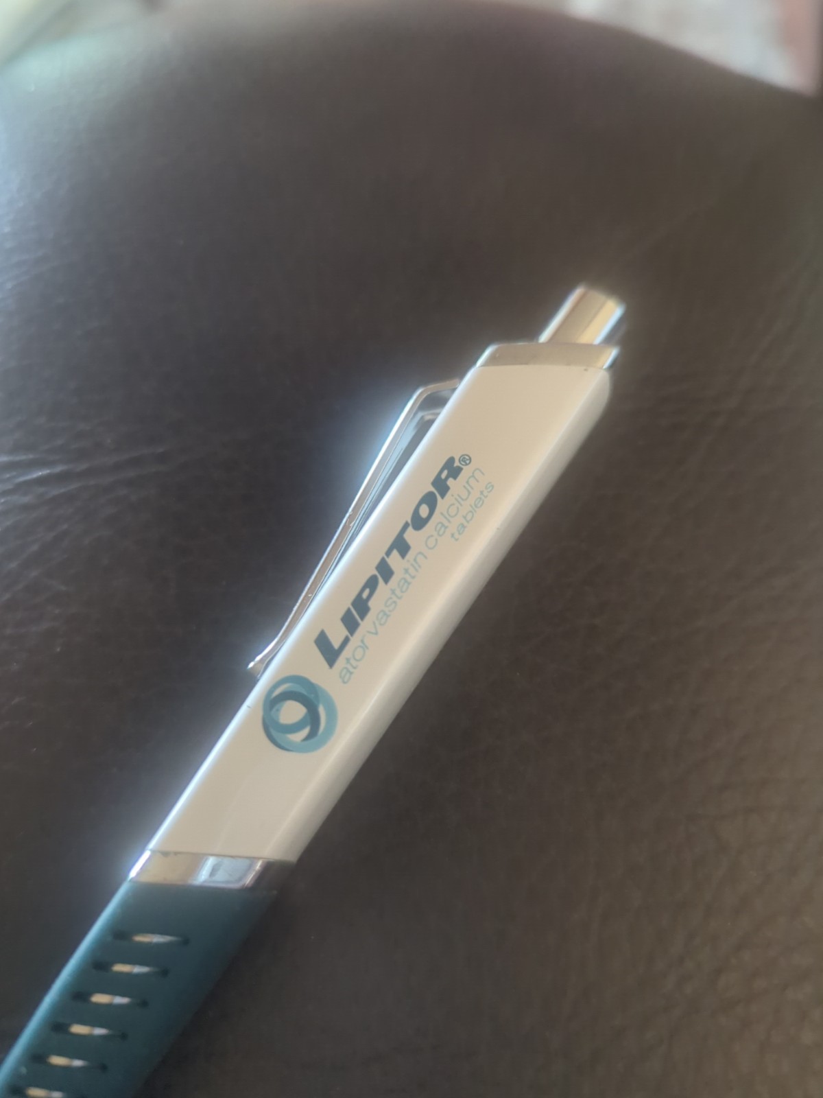 Lipitor Caluet Pharmaceutical Drug Rep Ballpoint Pen Blue White A