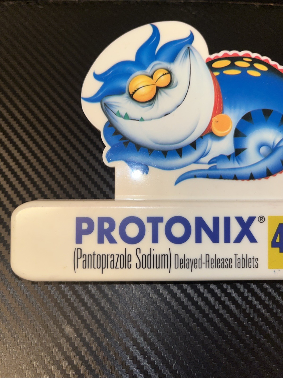 Vtg Protonix Refrigerator Magnet Clip Pharmaceutical Rep Advertisement 6.5″