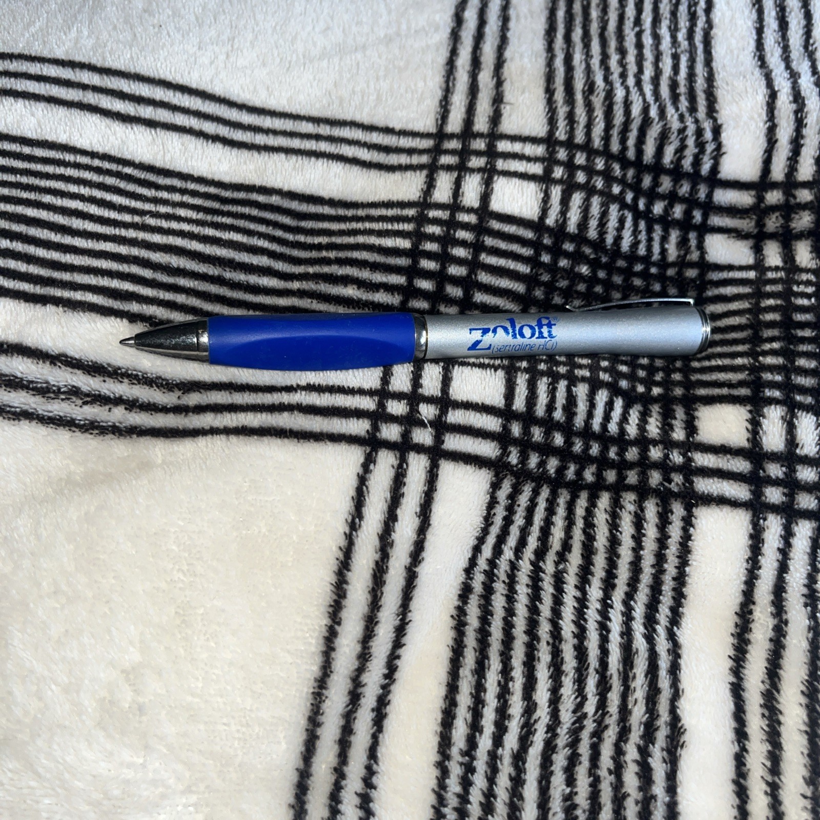 Zoloft Metal PEN Drug Rep Pharmaceutical Promo Advertising WRITES, Vintage