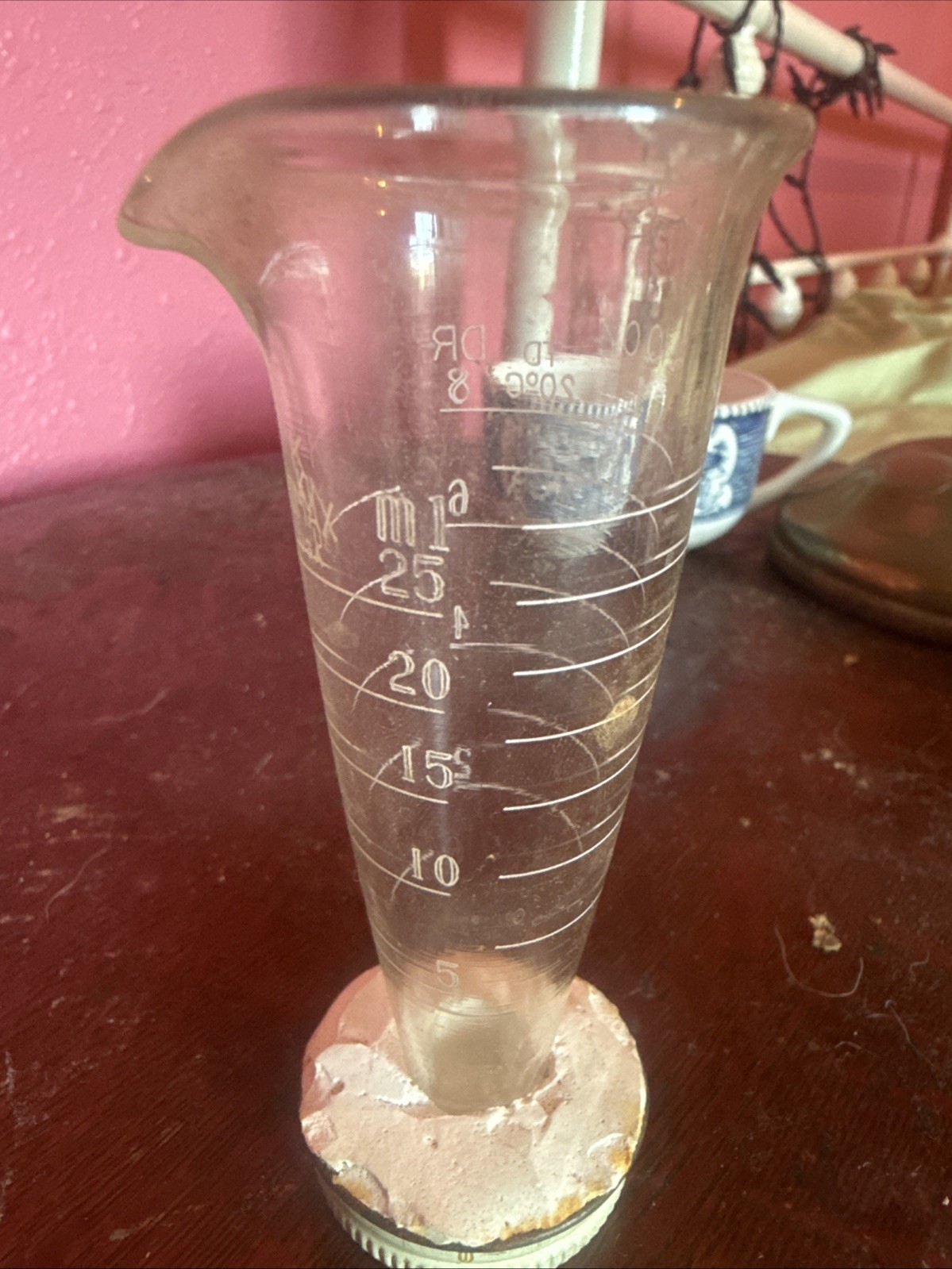 Vintage Roche Pharmaceutical Promotional Glass Paperweight Display