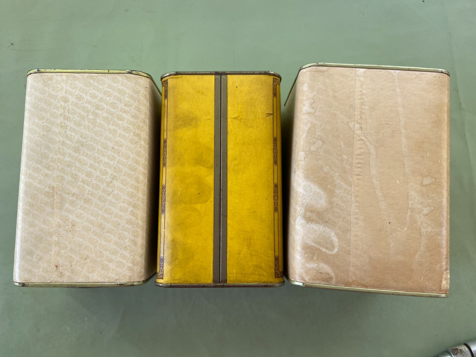 3 VINTAGE PENICK TIN CARDBOARD MEDICAL APOTHECARY PHARMACEUTICAL POWDER ALOES