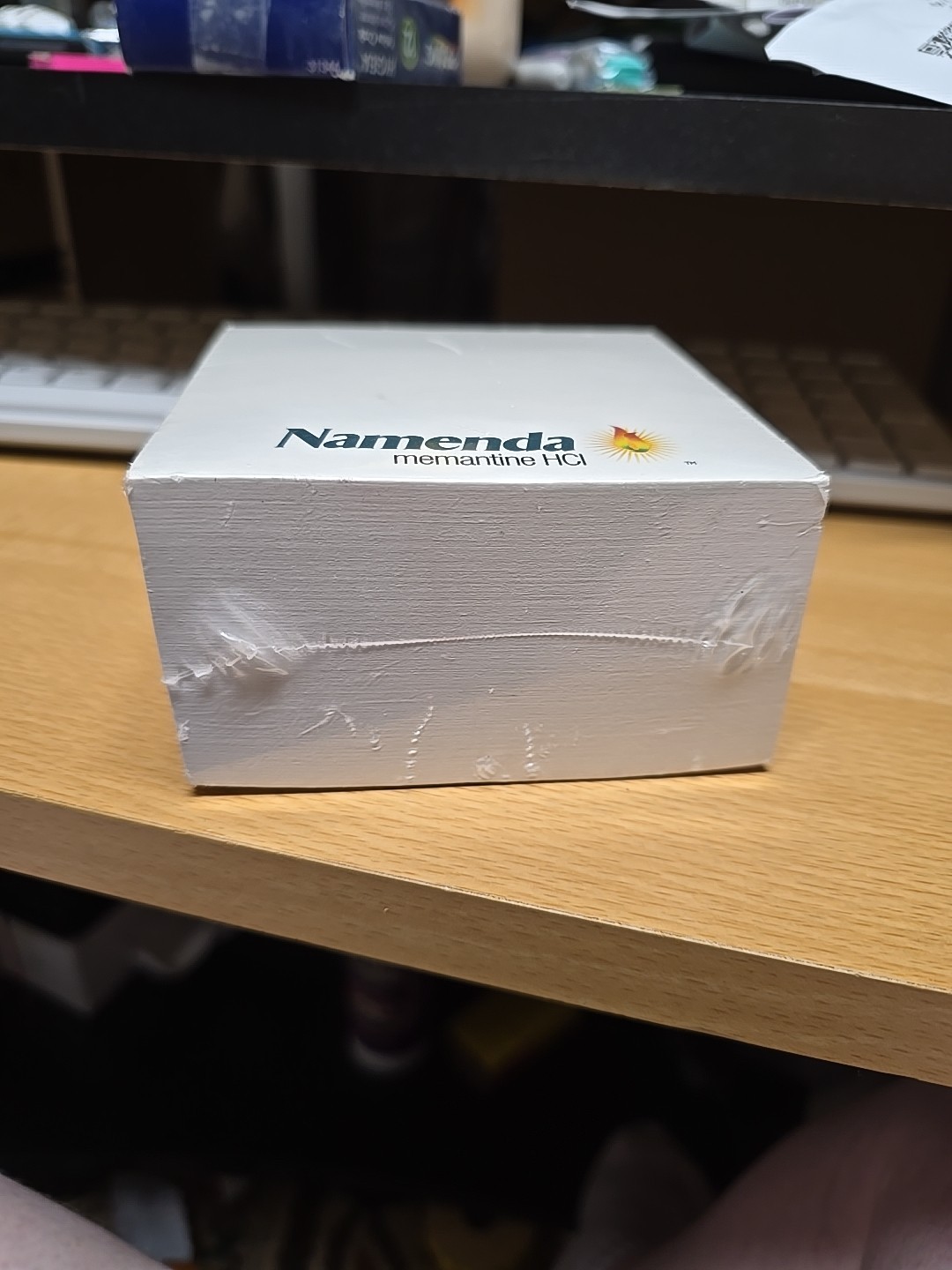 NAMENDA (4″ X 4″ X 2.25″ ) Pharmaceutical DRUG REP POST-IT NOTE PAD CUBE Sealed