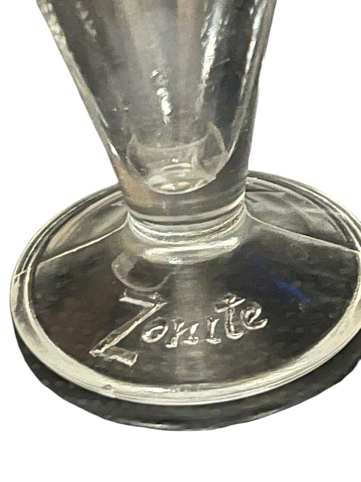 Vintage GLASS ZONITE 2 TABLESPOON APOTHECARY MEASURING BEAKER W/ SPOUT 3 1/2″