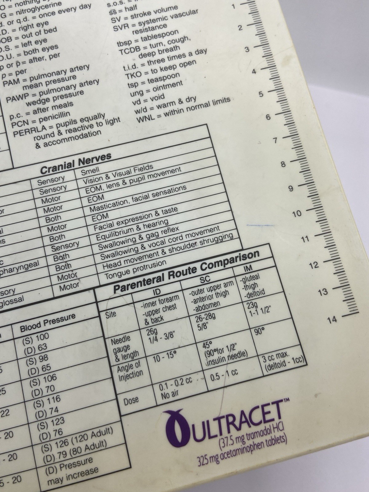 vintage ultracet clipboard drug rep pharmaceutical clipboard