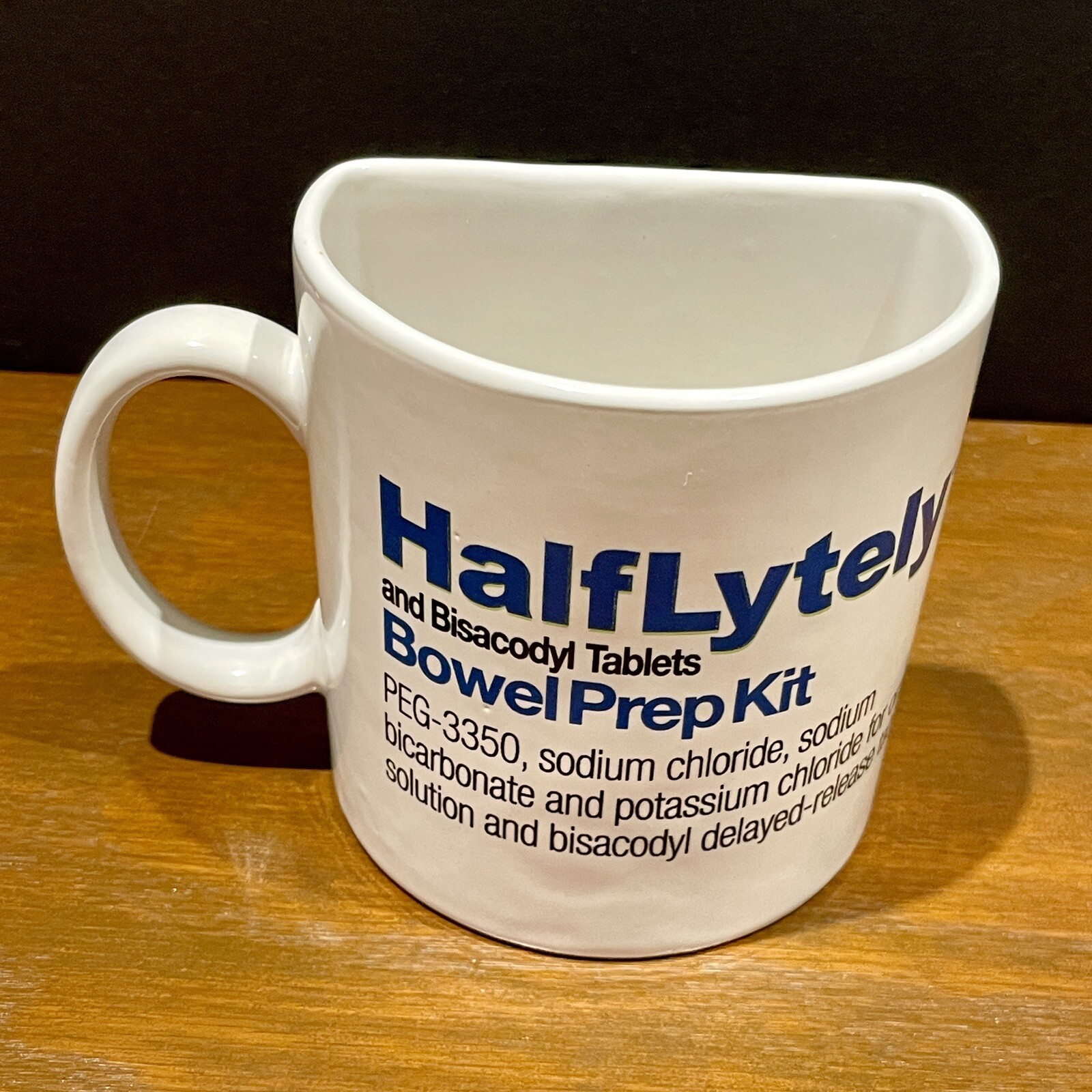 HalfLytely Drug Rep Advertising Pharma Bowel Prep Mug Coffee Cup Doctor Gastro