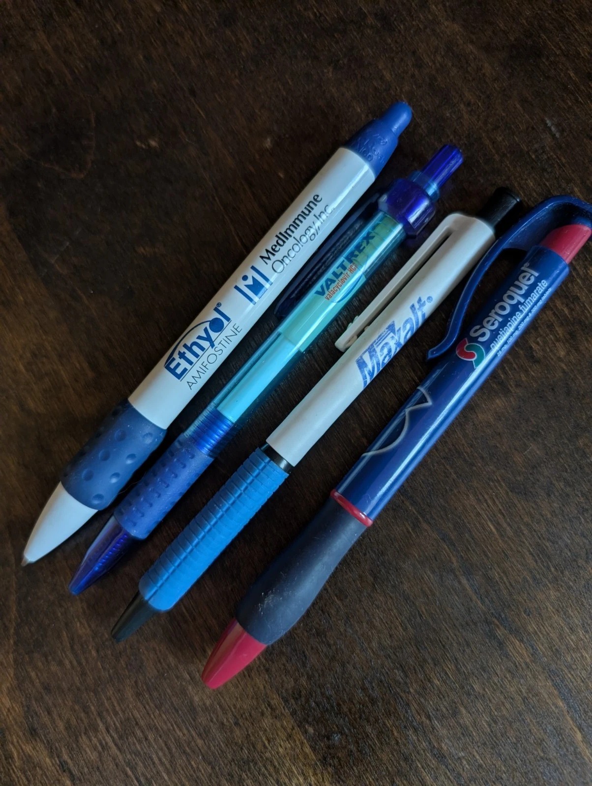 Valtrex Maxalt Ethyol Seroquel Pharmaceutical Drug Rep Pens Promo Discontinued