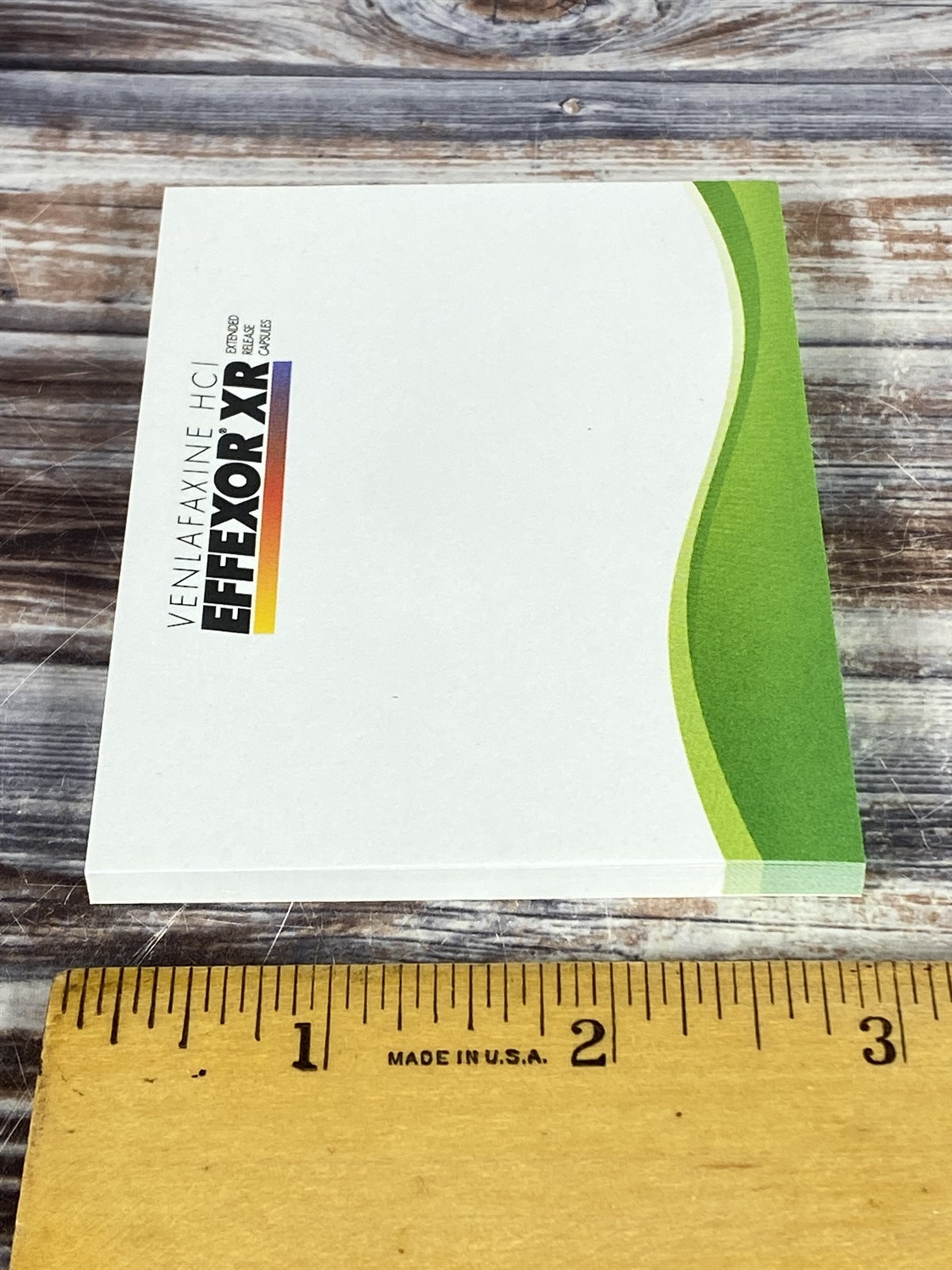 EFFEXOR XR (3″ X 4″) Pharmaceutical DRUG REP STICKY NOTE PAD – WYETH PHARMA