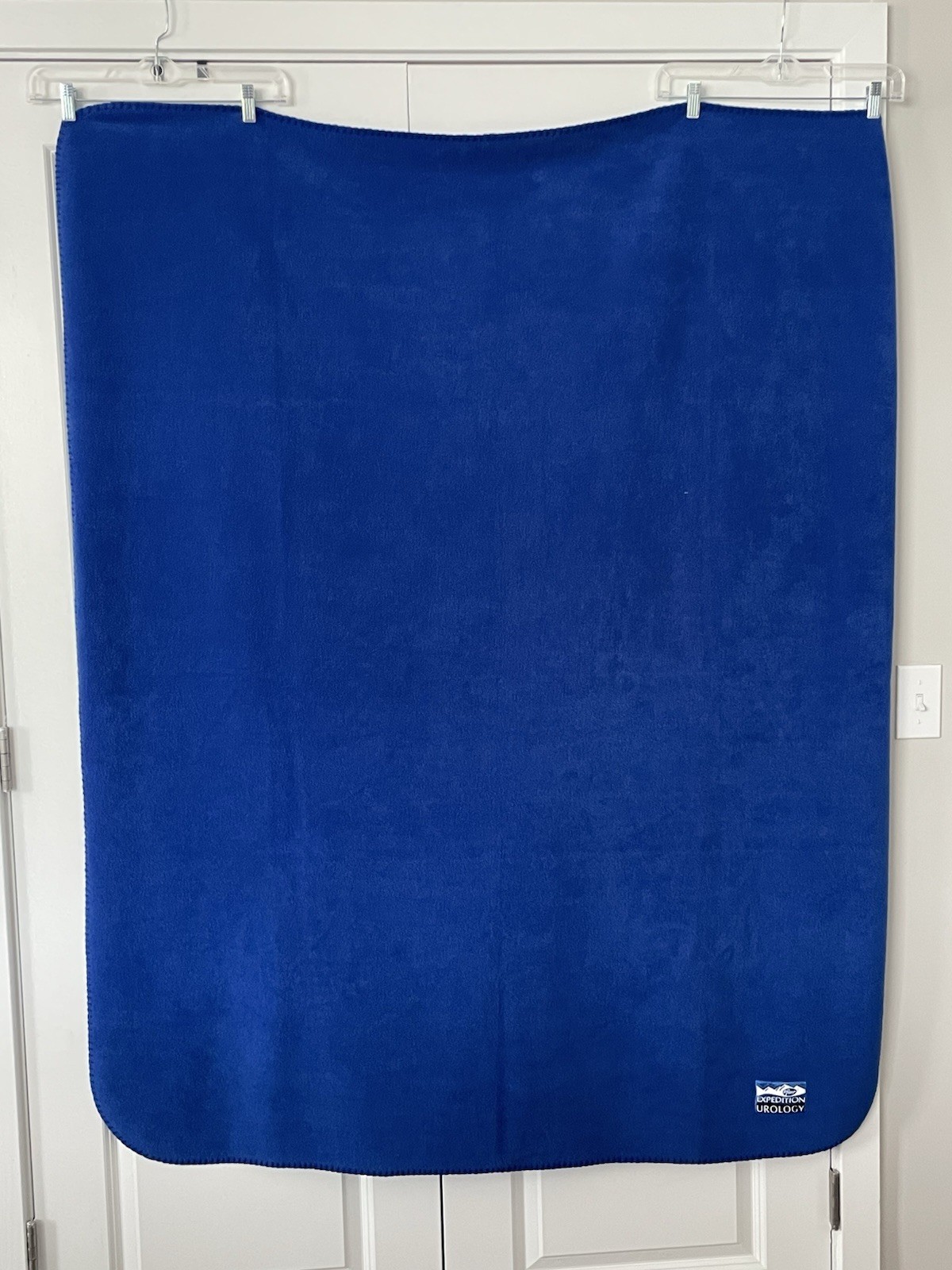 VTG Pfizer Pharmaceutical Blue Fleece Throw Blanket Expedition Urology 5’x4’