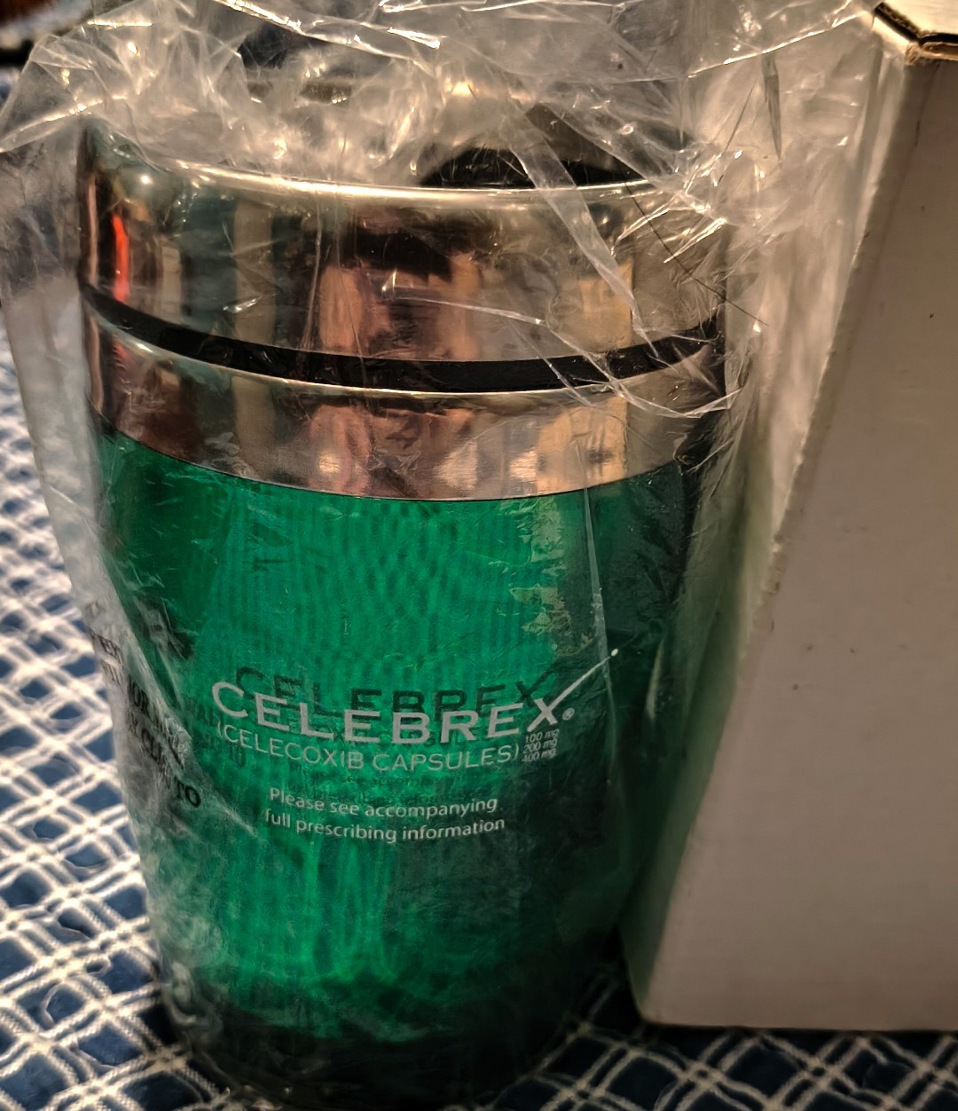 Pharmaceutical Drug Rep Celebrex Lot Of 1 Tumbler/Mug 1 CoolPak & 2 Mouse Pads