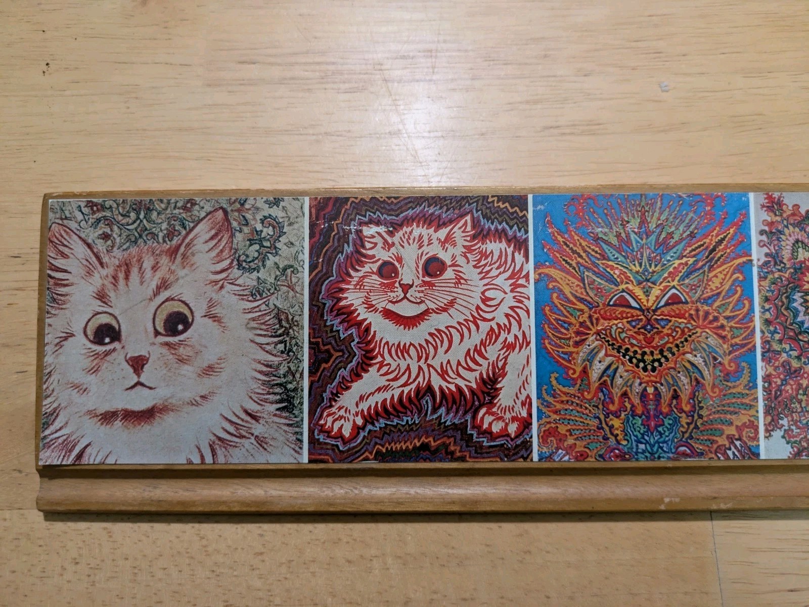 Rare Vintage Louis Wain “Kaleidoscope Cats” Thorazine Stelazine Pencil Holder…