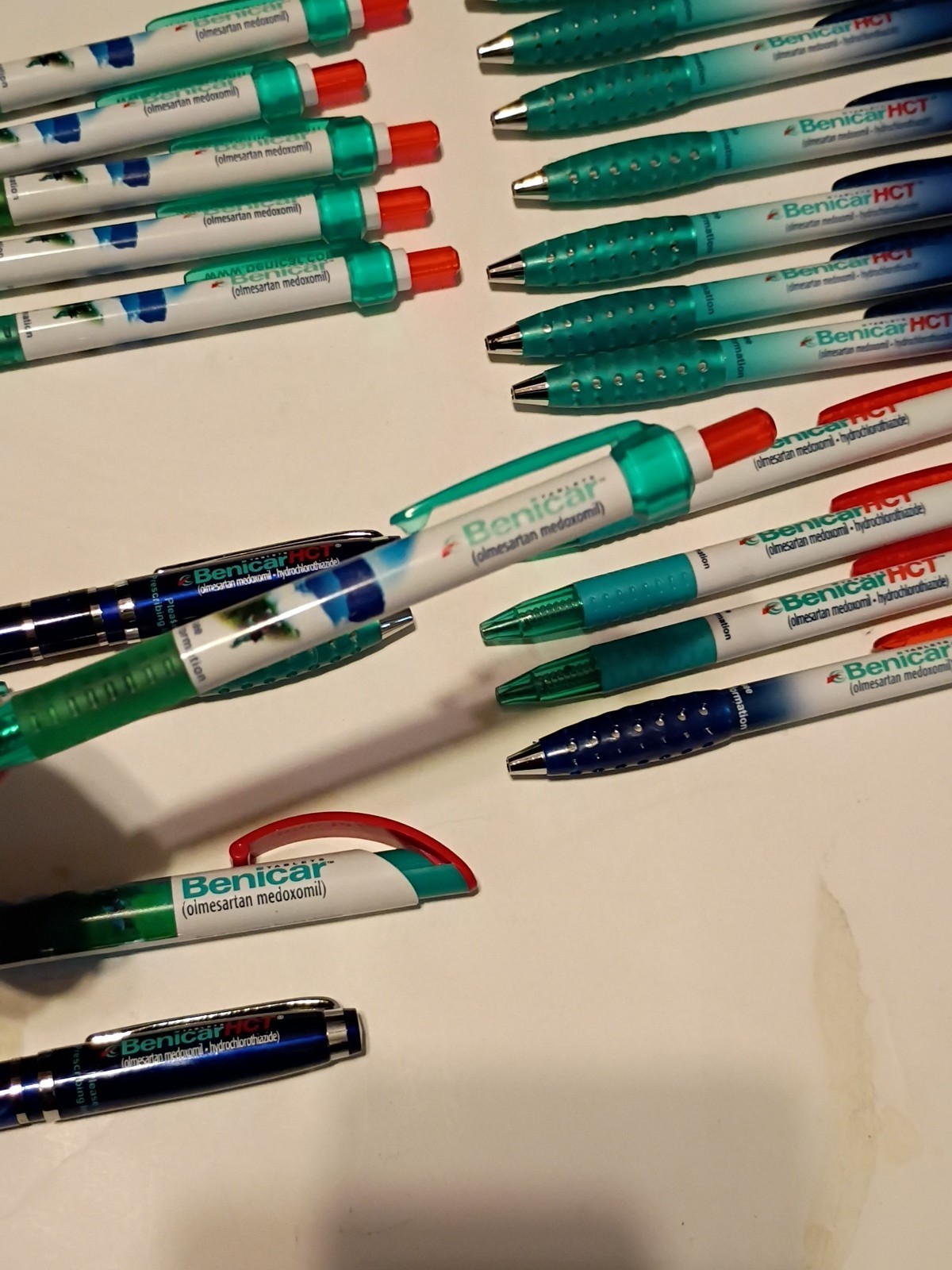 Benicar HCT Tablet Promo Pharmacy Drug Rep Mixed Variety Pen Lot of 21