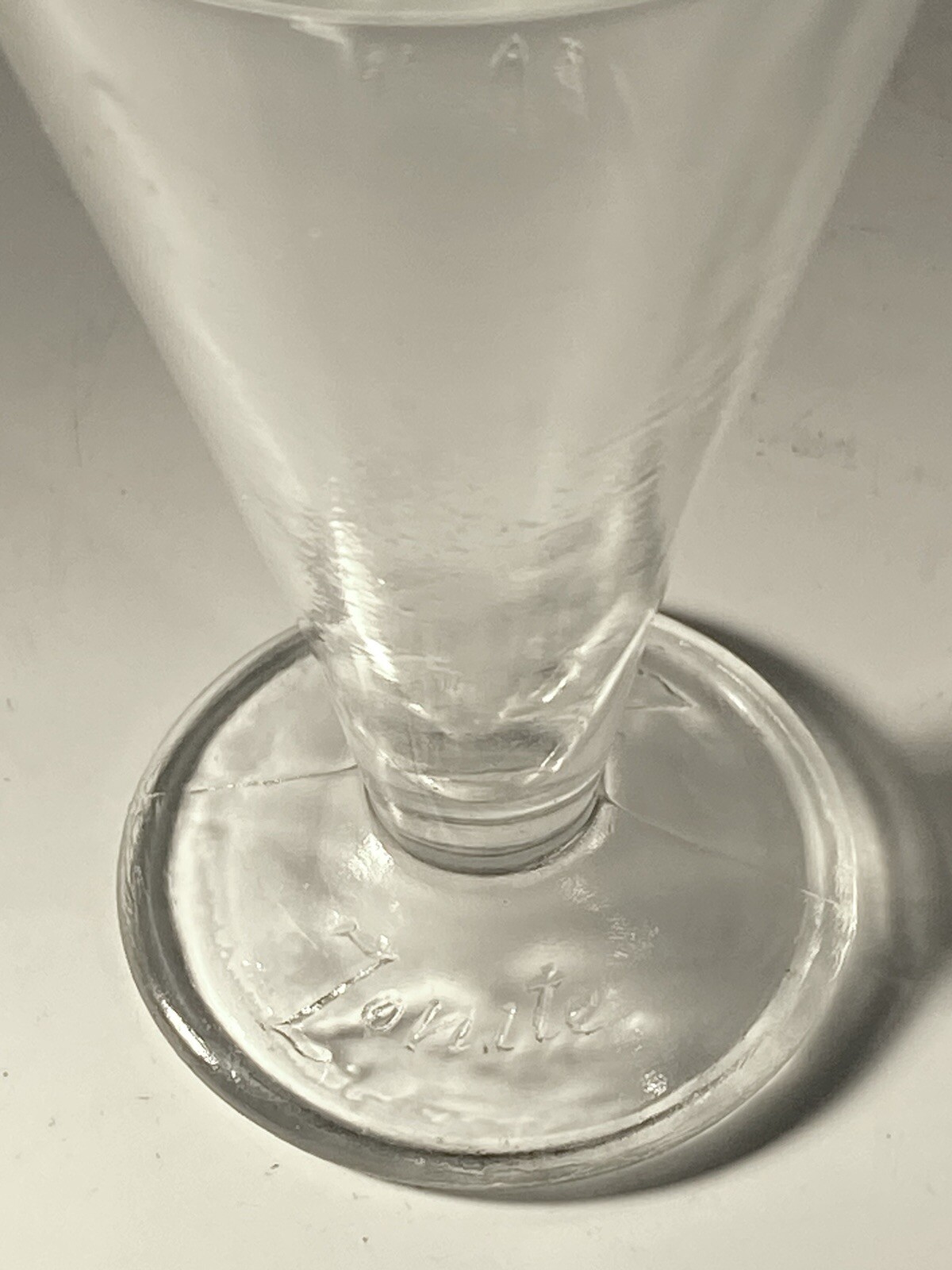Zonite 2 Tablespoon Glass Apothecary Measuring Cup/Beaker w/ Spout & Base