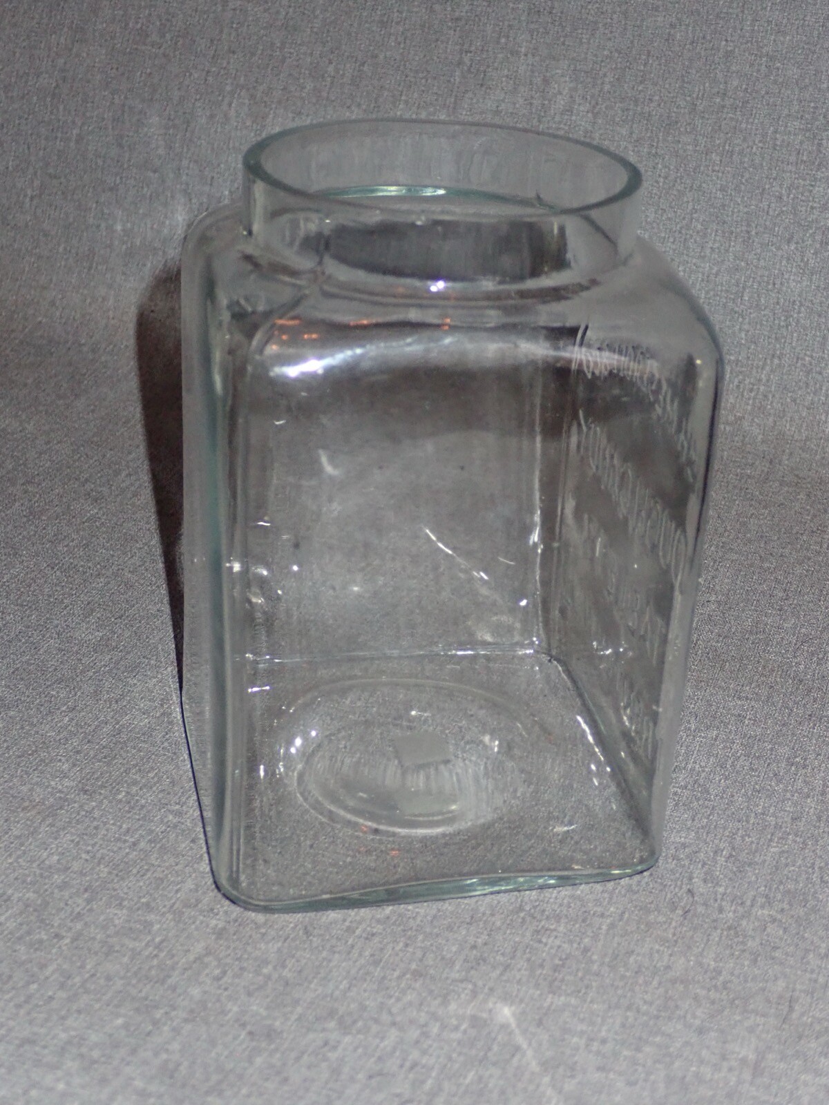 Antique Apothecary Jar Cough Candy Tablets Meseroll & Co Trenton NJ Drug Store