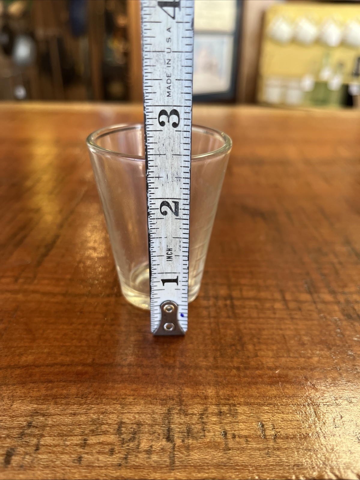 Vintage Clear Glass Apothecary/Pharmacy 30 ML Measuring Cup ‘M’ On Bottom