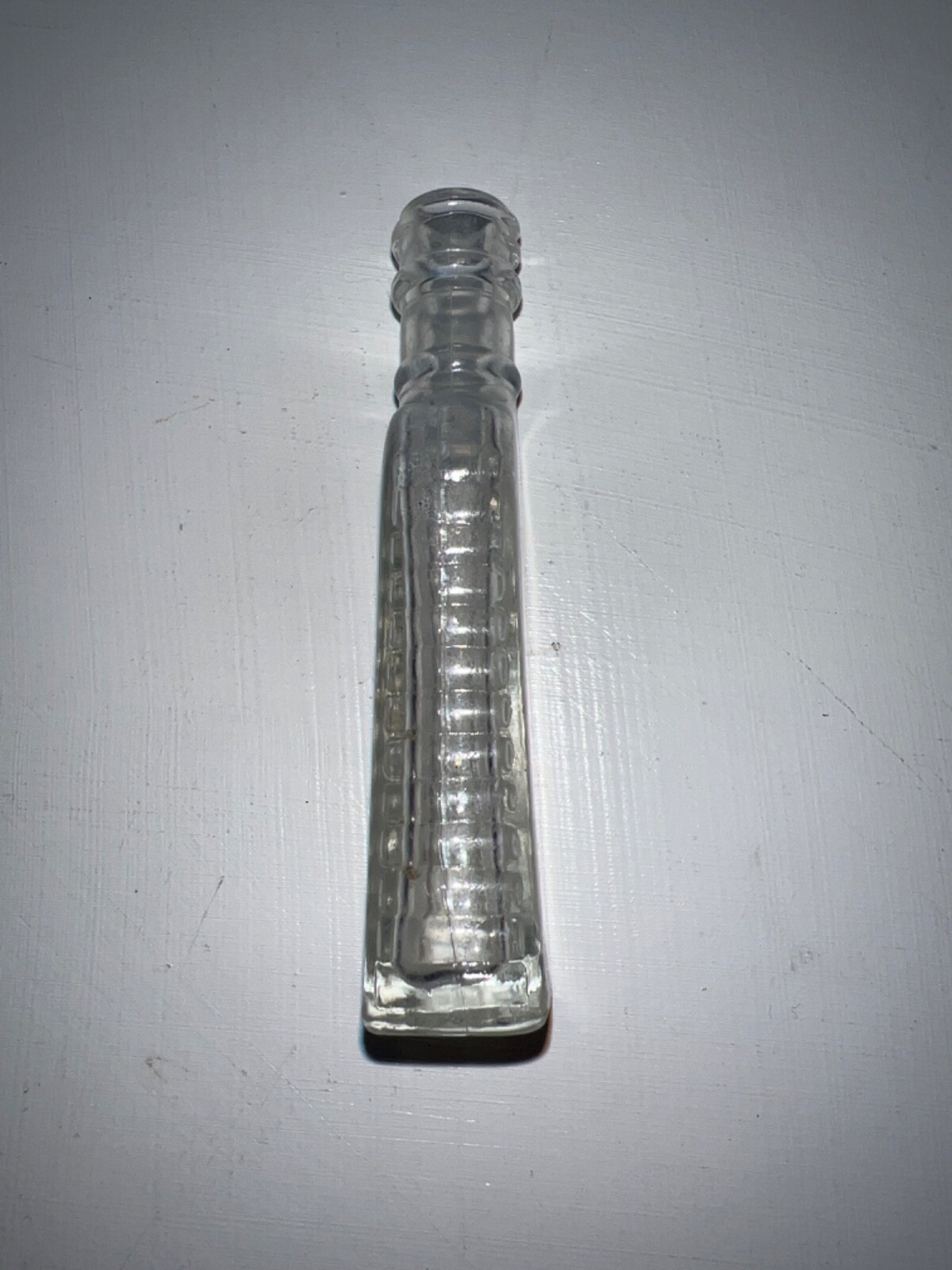Vintage Clear Glass Medical Bottle Antique Apothecary 4” Pharmacy