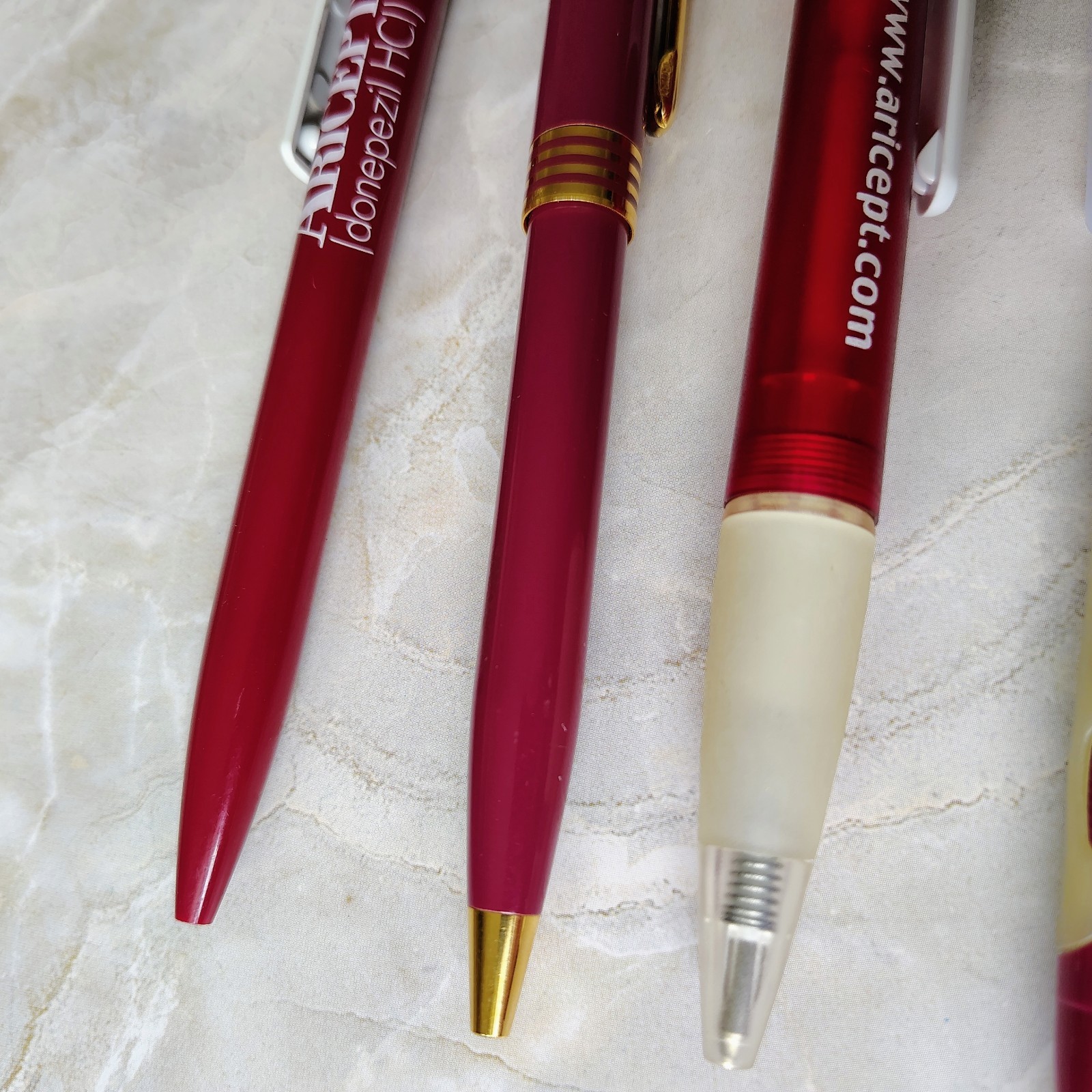 Lot Of 5 Aricept Metal Plastic Pharmaceutical Drug Rep Promo Advertising Pens