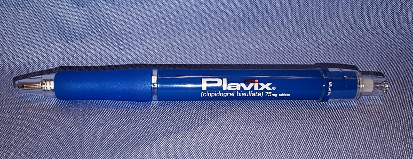 PLAVIX Blue Pharma Drug Rep Ink PEN Medical Collectible Advertising Promo Swag
