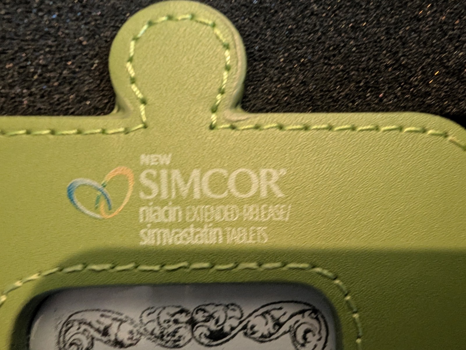 Drug pharmaceutical Rep Picture Frame SIMCOR leather puzzle piece Spector & co.