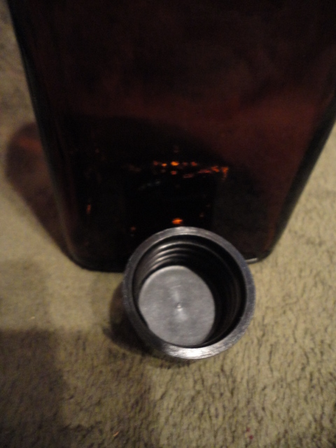 Upjohn Medicine Amber Bottle 7-7/8 in Tall vintage