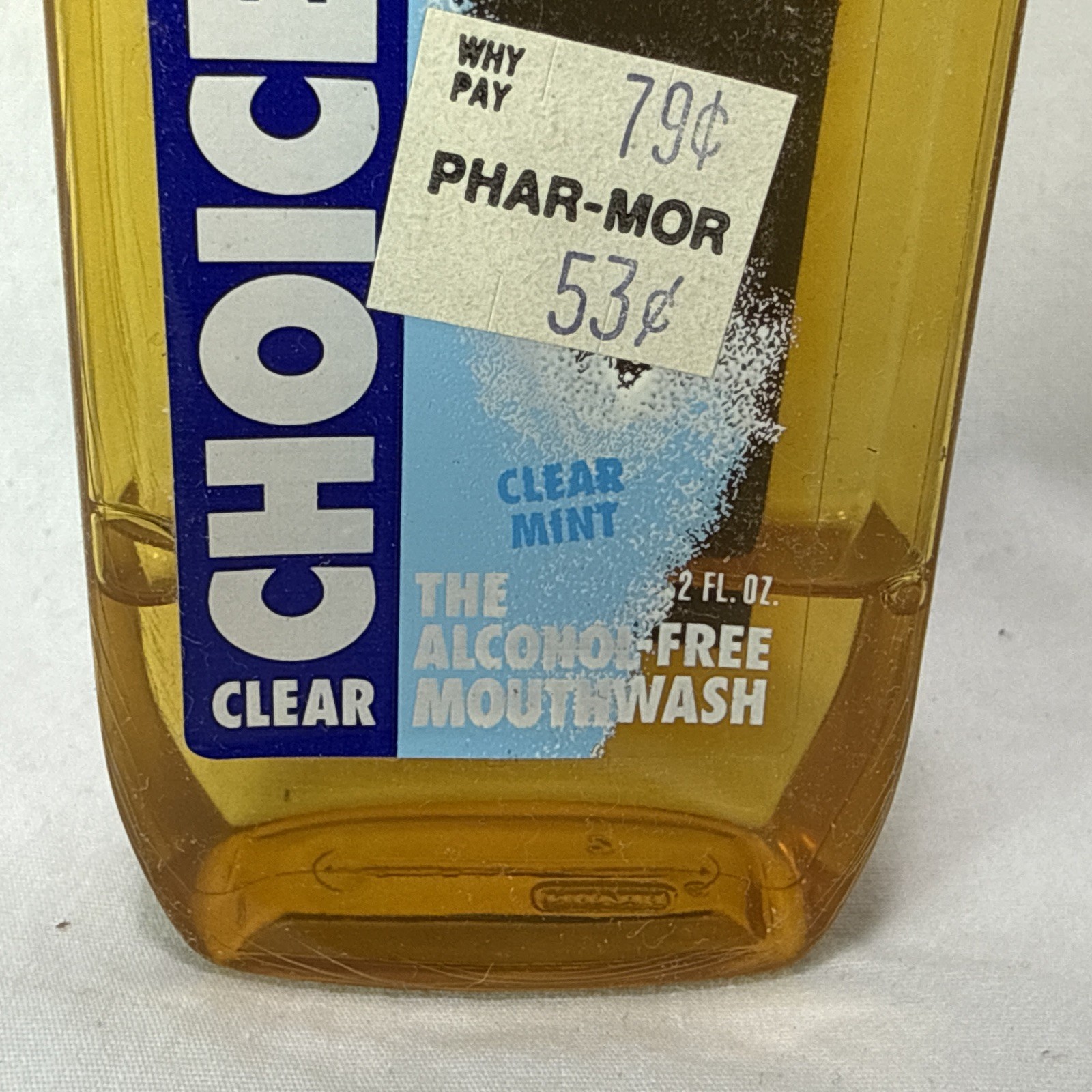 bausch & lomb Clear Choice Mouth Wash Clear Mint Vintage Extremely Rare New Old