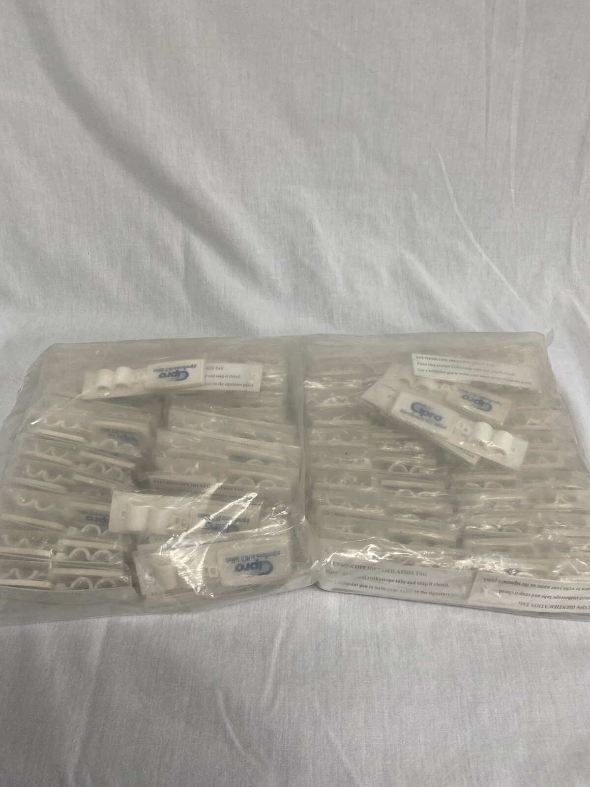 Cipro – Vintage Pharmaceutical Promotional Merchandise Stethoscope Name Tags