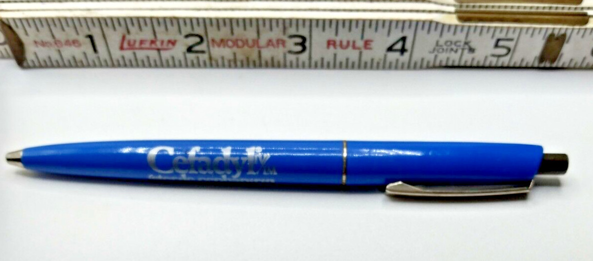 CEFADYL CEPHAPIRIN Pharmaceutical Drug Rep Pen Vintage Retro Rare