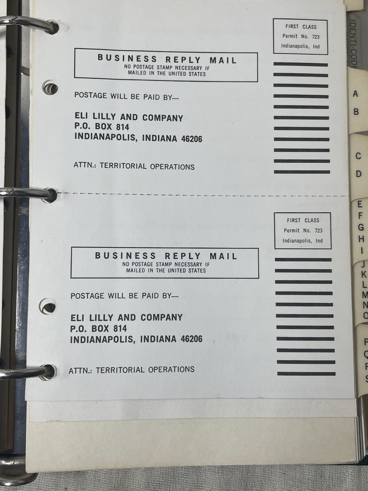 Eli Lilly Pharmacy Marketing reference book 1983 Med Price List Rhodes vintage