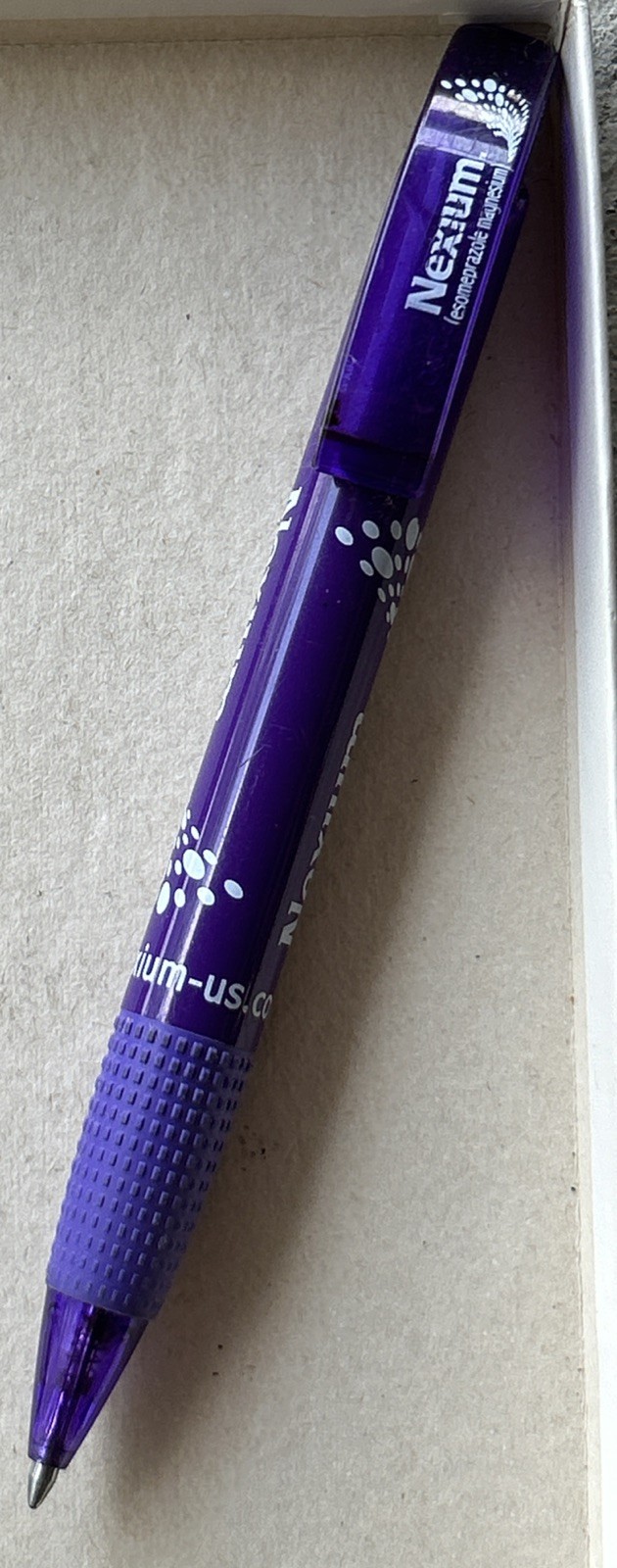 NEXIUM Pharmaceutical Drug Rep Purple Pen Black Ink Advertising Collectible