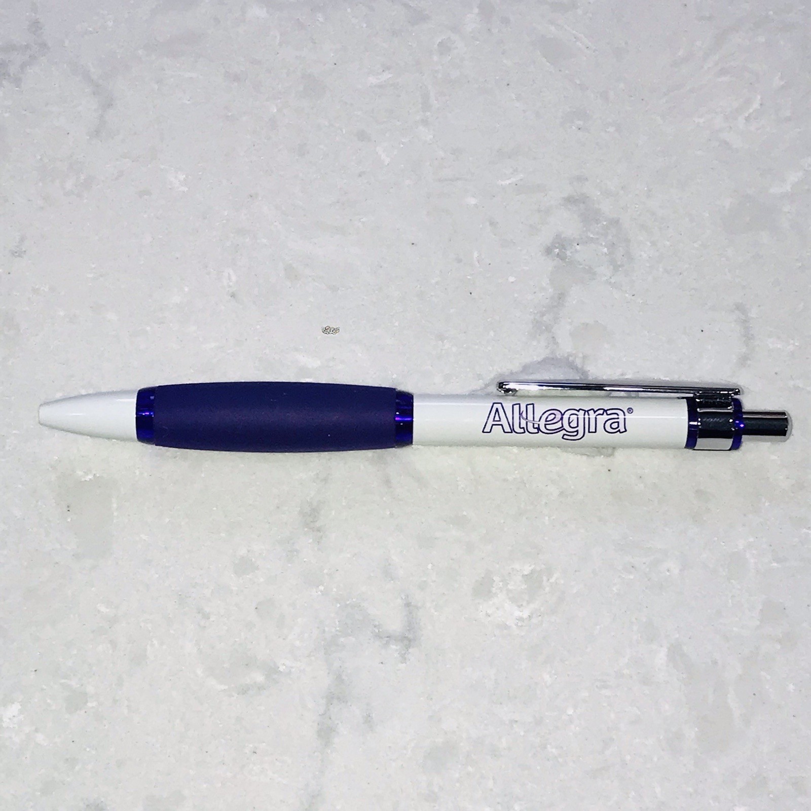 Pharmaceutical Advertising ALLEGRA Drug Rep Paper Mate Click Pen w/ Grip Writes