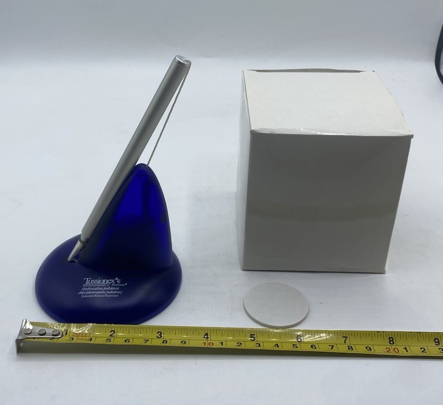 Tussionex Drug Rep Pharmaceutical Retractable Pen with Base Pennkinetic READ