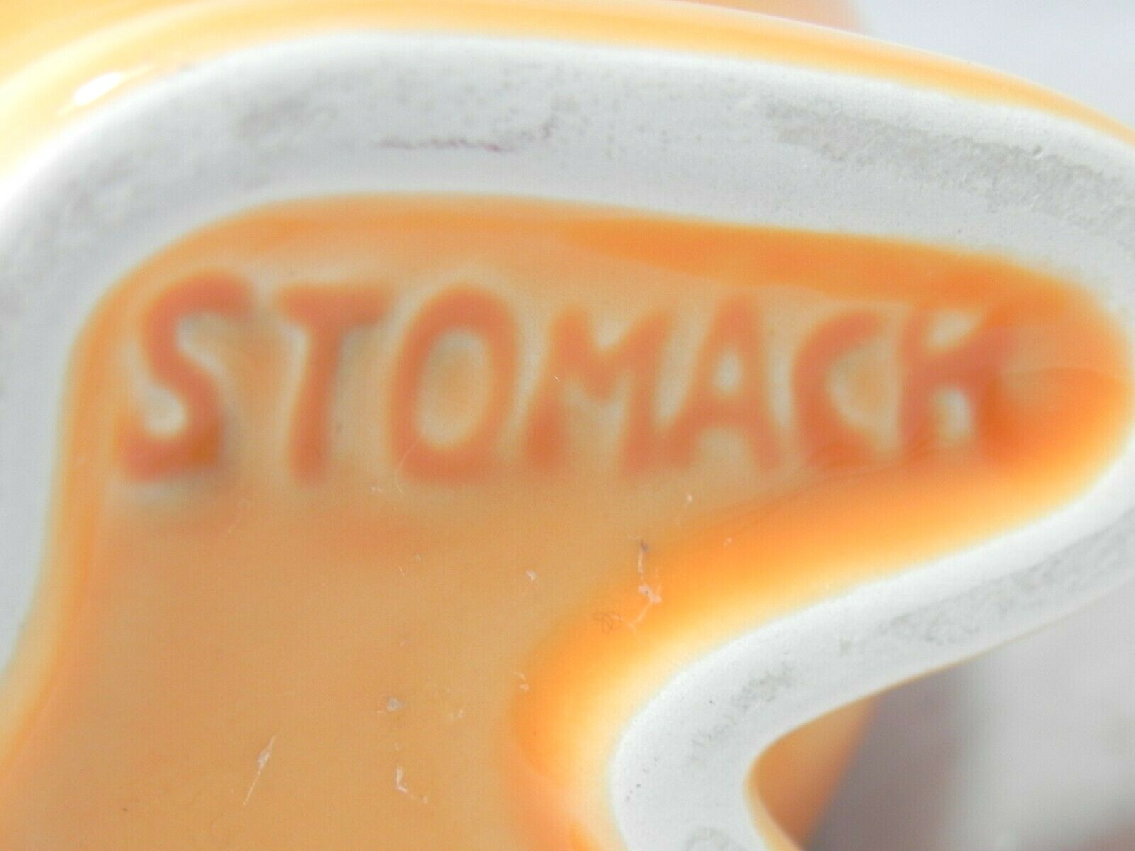 Actos Pharmaceuticals Promotion Ceramic Orange Stomach Mug Anthropomorphic Smile