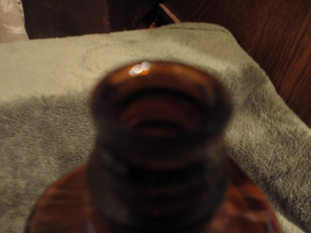 Upjohn Medicine Amber Bottle 7-7/8 in Tall vintage