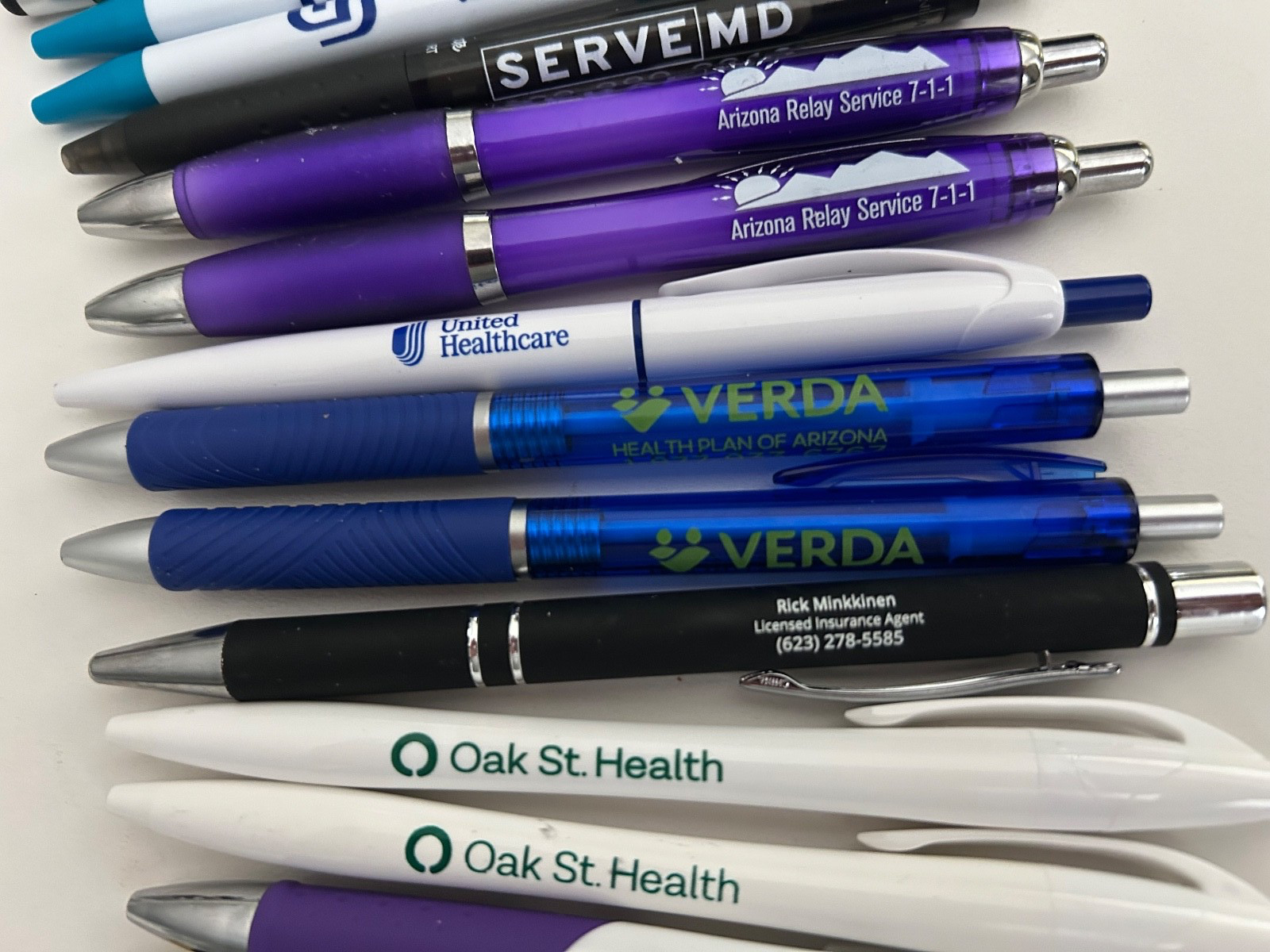 31 Lot Promo PENS Healthcare,Medical Service, Aging,Senior Living,Funeral,Health