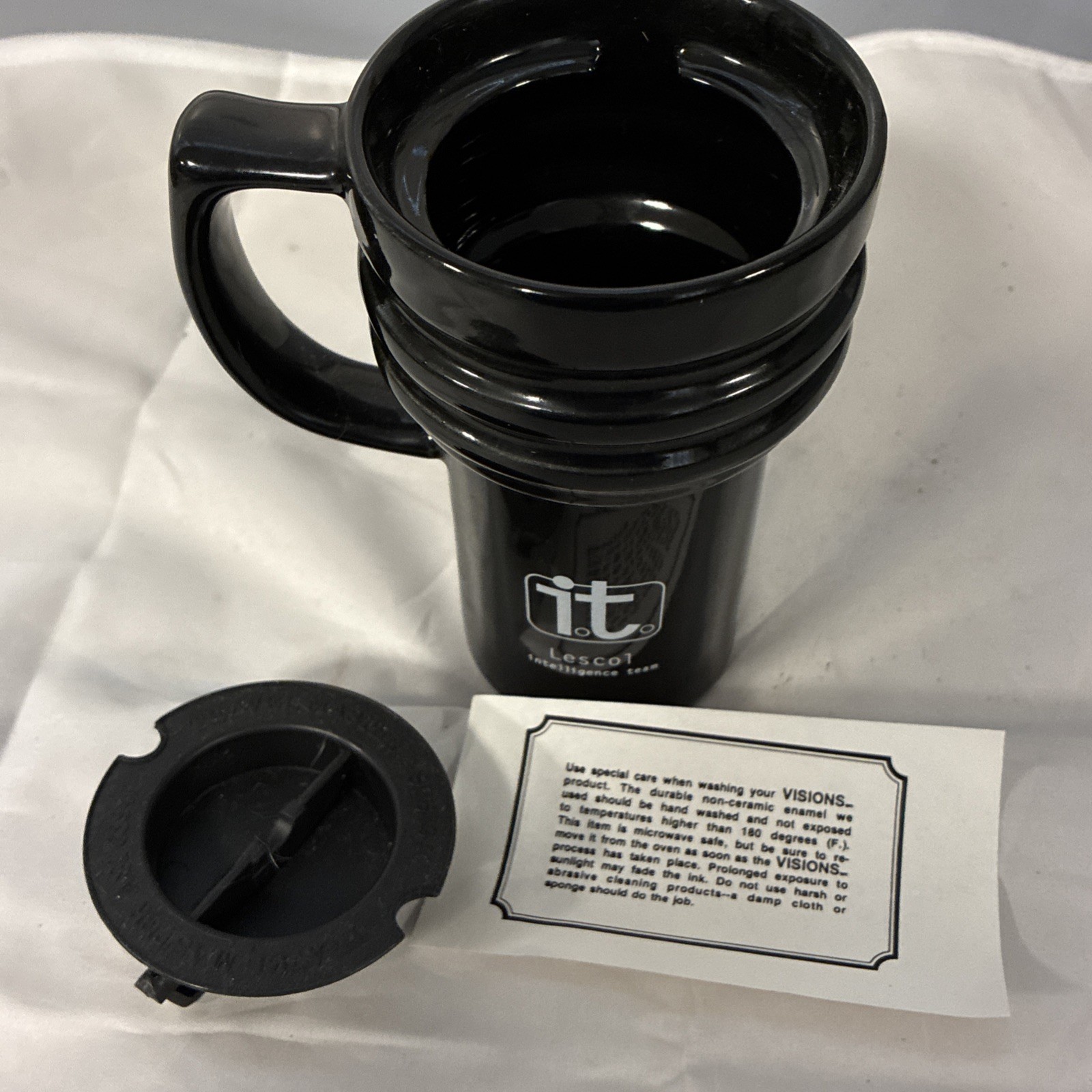 Lescol Fluvastatin Sodium Promotional Travel Mug IT RARE UNUSED 6”