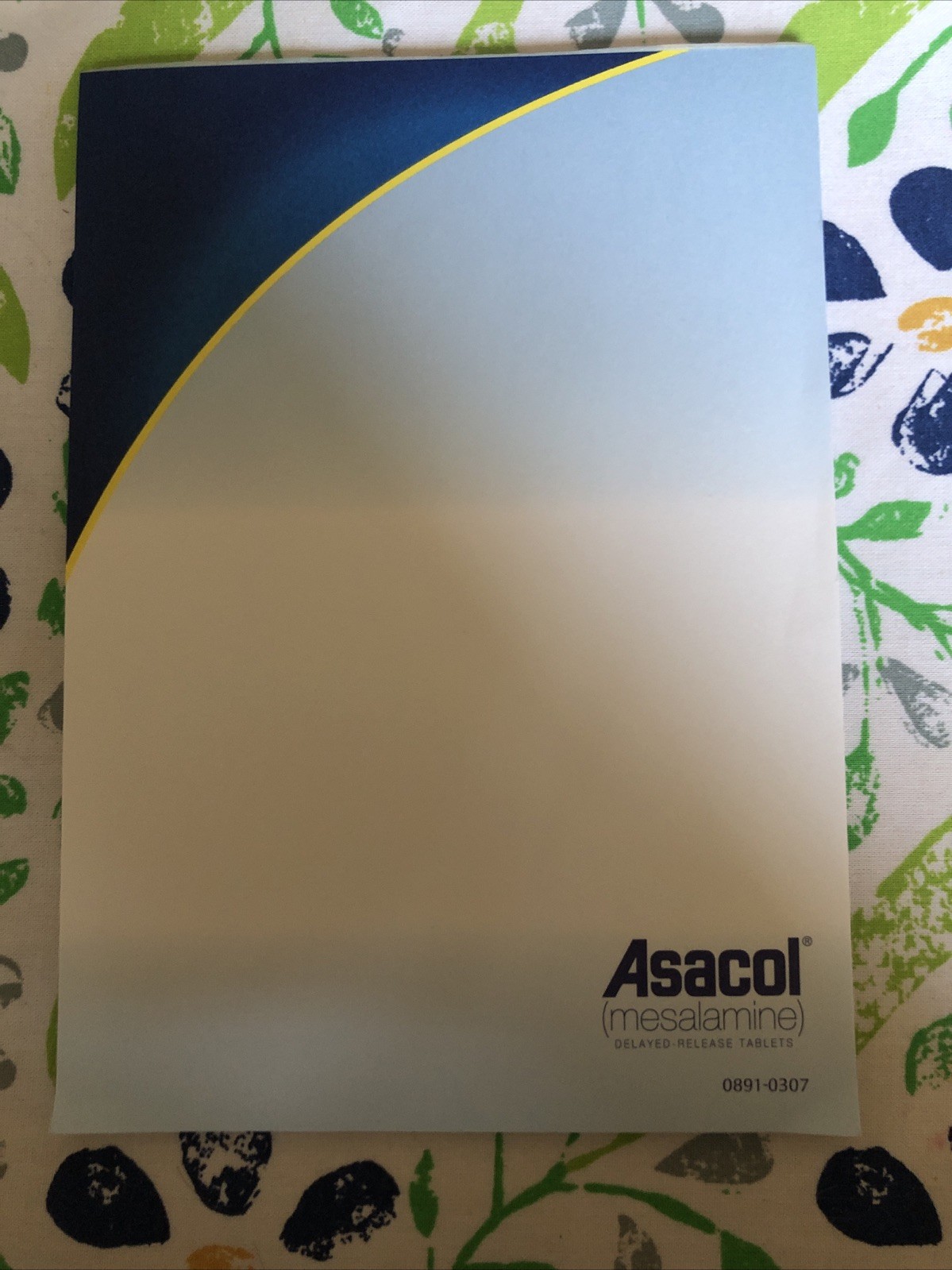 Asacol Tablet – Drug Pharmaceutical Promo Medical Advertising – Rare New